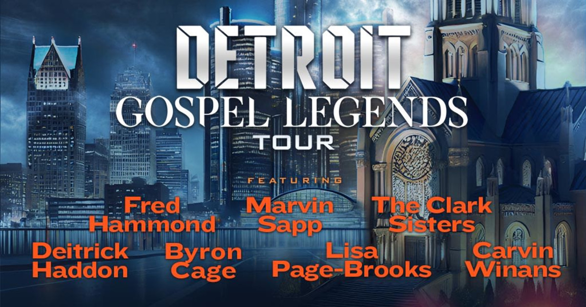 Fred Hammond Detroit Gospel Legends Tour Poster 2025